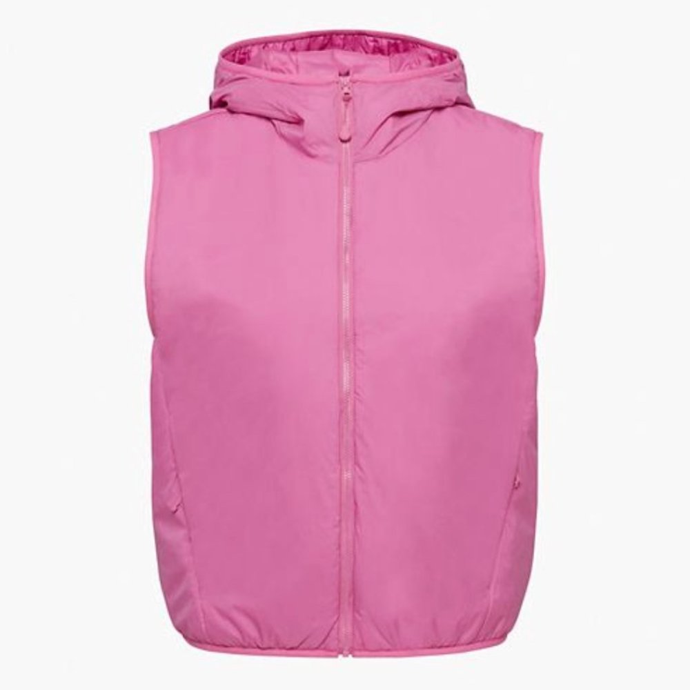 TnAction THE PILLOW PUFF VEST Color: BERRY FIZZ Size 2XS